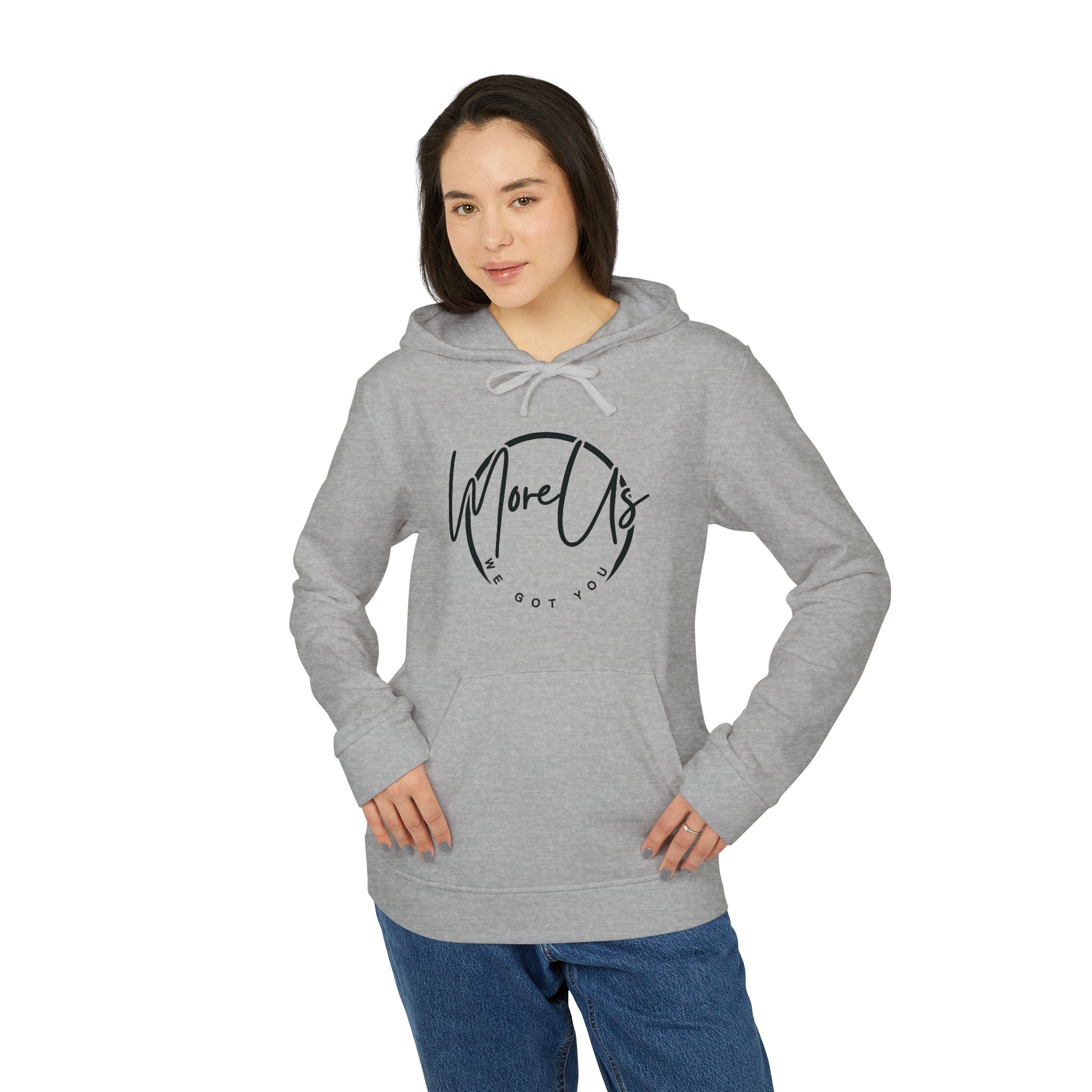 Adidas-Themed Unisex Fleece Hoodie – Premium Comfort & Streetwear Vibes