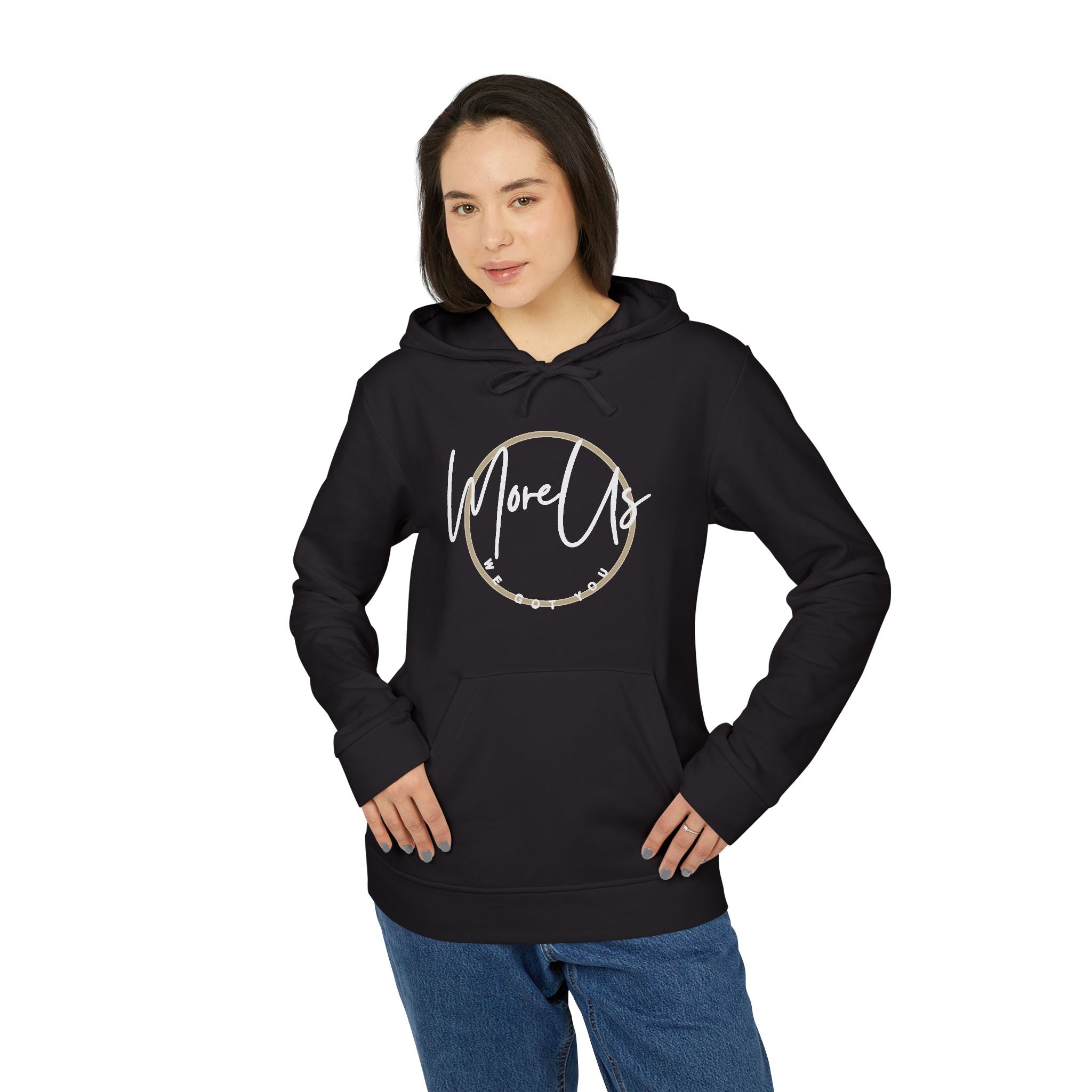 Adidas-Themed Unisex Fleece Hoodie – Premium Comfort & Streetwear Vibes