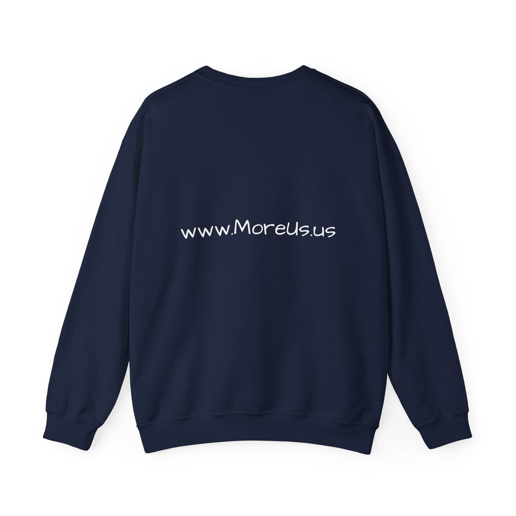 Cozy “More Us” Unisex Crewneck Sweatshirt – Inspirational Gift for Friends, Motivational Hoodie Alternative, Soft Everyday Comfort