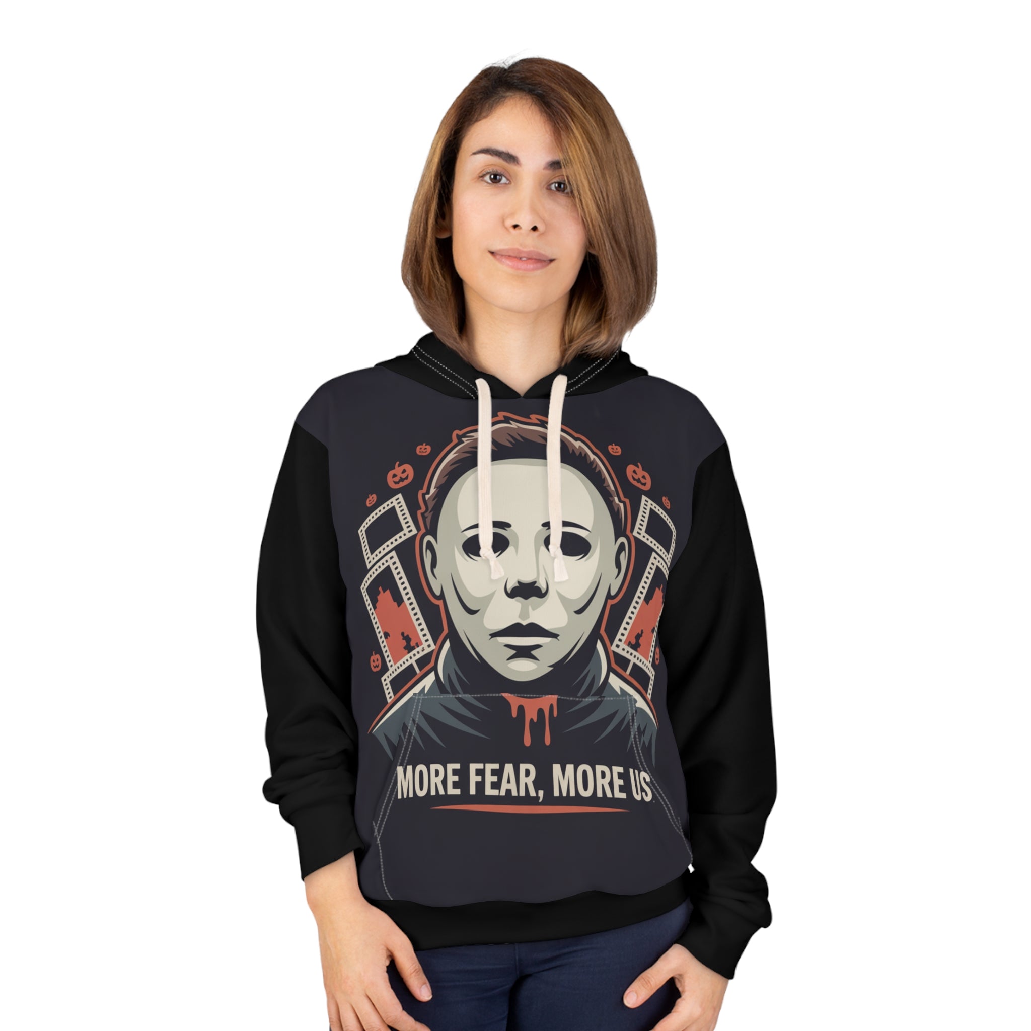 Michael Myers Halloween Themed Unisex Pullover Hoodie with Scary Design