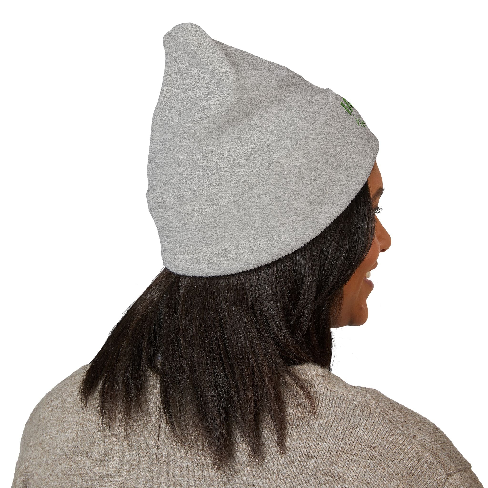 Embroidered Classic Cuffed Beanie - "More Us, We Got You"