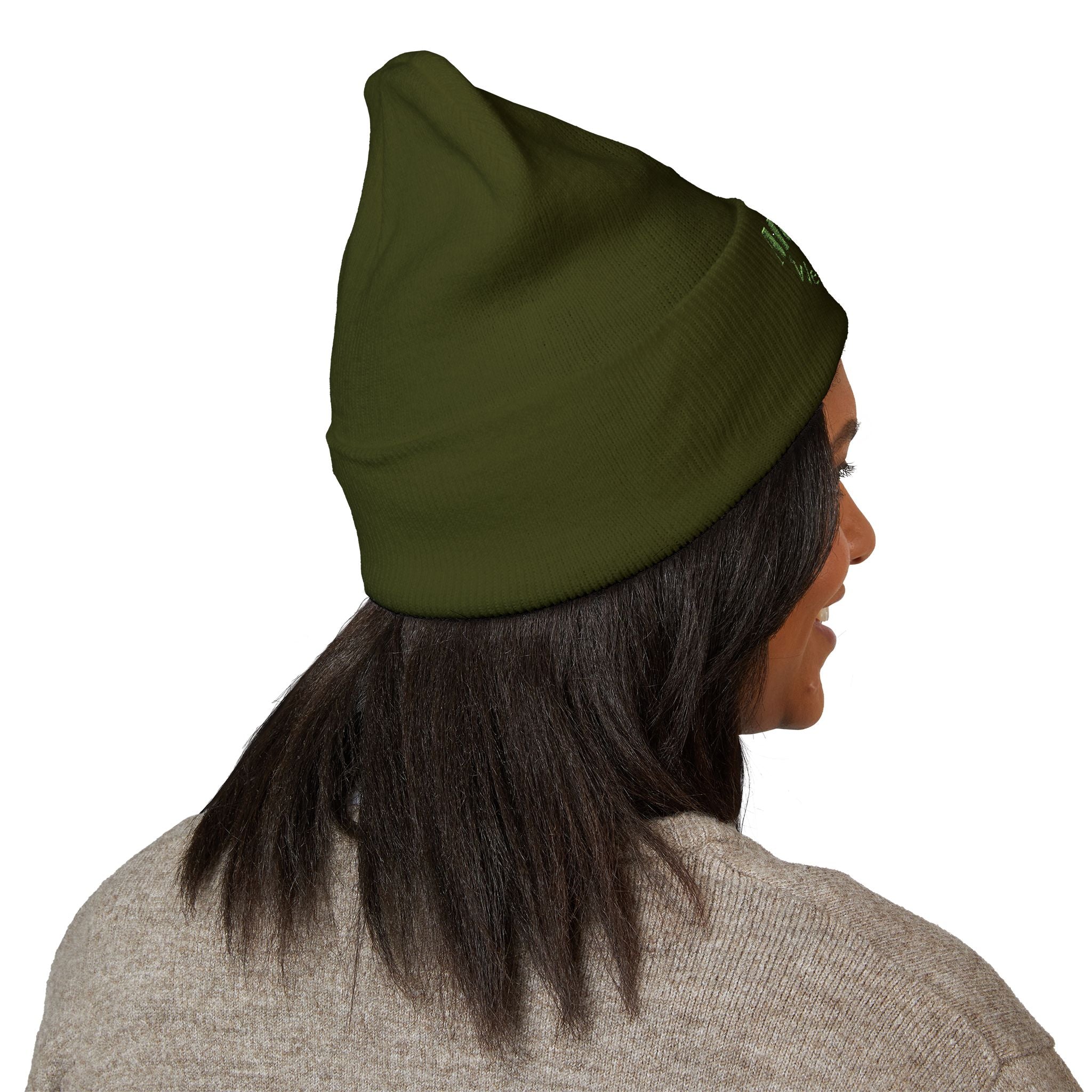 Embroidered Classic Cuffed Beanie - "More Us, We Got You"