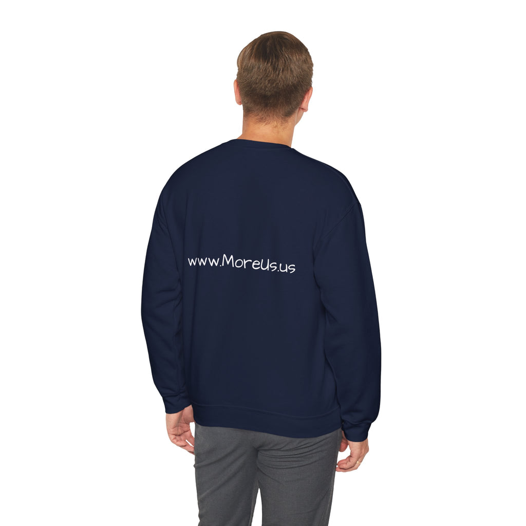 Cozy “More Us” Unisex Crewneck Sweatshirt – Inspirational Gift for Friends, Motivational Hoodie Alternative, Soft Everyday Comfort