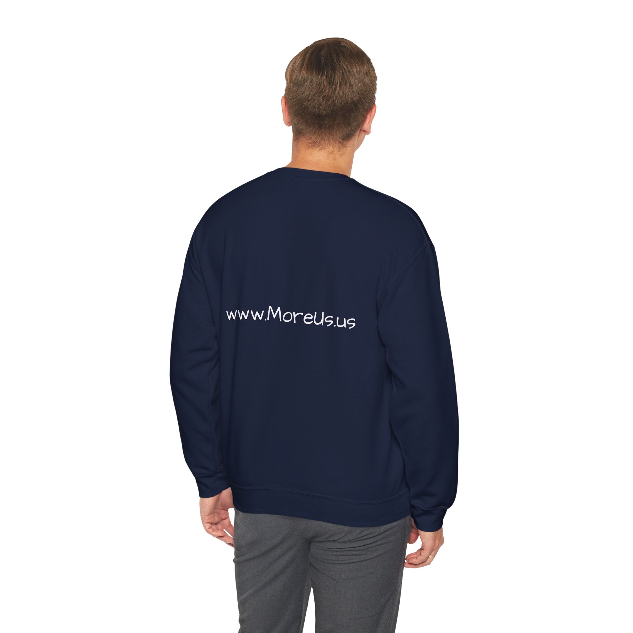 Cozy “More Us” Unisex Crewneck Sweatshirt – Inspirational Gift for Friends, Motivational Hoodie Alternative, Soft Everyday Comfort